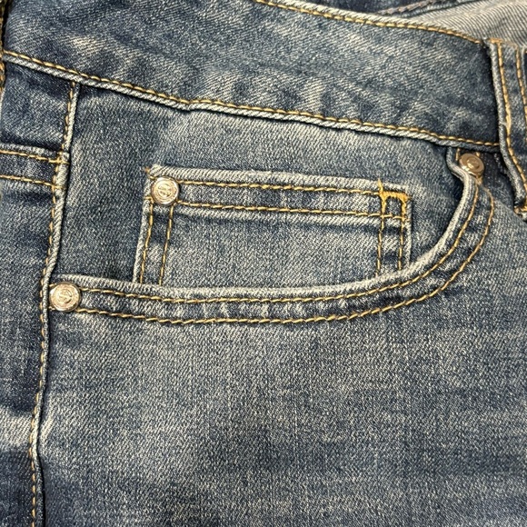 Rebecca Minkoff Blue Flare Wide leg High Waist Jeans Size 16 - Picture 6 of 10